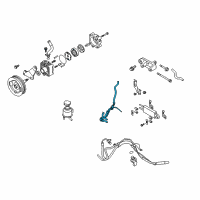 OEM 2014 Infiniti QX50 Power Steering Hose & Tube Assembly Diagram - 49721-JK03A