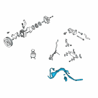 OEM Infiniti G35 Power Steering Hose & Tube Set Diagram - 49710-1EA0A