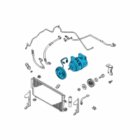 OEM Nissan Maxima Compressor - Cooler Diagram - 92600-ZK32B