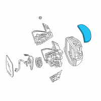 OEM 2018 Honda Ridgeline Housing, Passenger Side (Upper) (White Diamond Pearl) Diagram - 76201-TG7-A11ZE