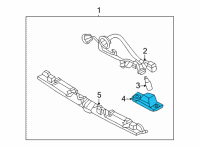 OEM 2021 Hyundai Santa Fe Lamp Assembly-License Plate, RH Diagram - 92504-A9000