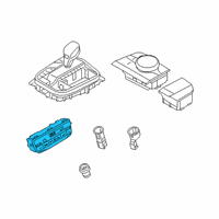 OEM BMW CLIMATE CONTROL PANEL, REAR Diagram - 61-31-9-493-012