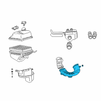 OEM 2003 Toyota Avalon Lower Duct Diagram - 17806-0A030