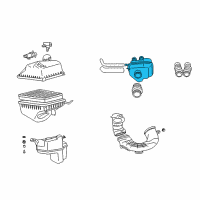 OEM 2003 Toyota Avalon Upper Resonator Diagram - 17893-0A060