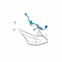 OEM Nissan Harness Assembly Diagram - 26551-9N00A