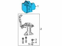 OEM 2022 Toyota Highlander ABS Control Unit Diagram - 44050-48A30