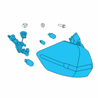 OEM 2017 Nissan Rogue Combination Lamp Assy-Rear, LH Diagram - 26555-6FL0A