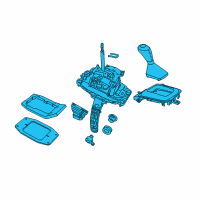 OEM 2016 Chevrolet SS Gear Shift Assembly Diagram - 92286226