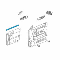 OEM 2011 Ram Dakota Seal-Front Door Diagram - 55359408AD