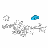 OEM 1998 Mercury Mountaineer Motor Mount Bracket Diagram - F87Z-6031-FA