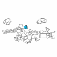 OEM 2001 Ford Explorer Sport Trac Front Mount Diagram - 3L2Z-6038-BB