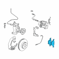 OEM 2000 BMW 528i Disc Brake Pad Repair Kit Diagram - 34-11-6-761-280