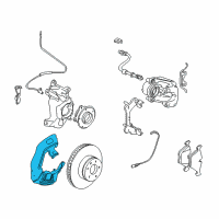 OEM BMW 528i Protection Plate Left Diagram - 34-11-1-162-955