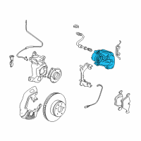 OEM BMW 740i Caliper Housing Left Diagram - 34-11-6-773-131