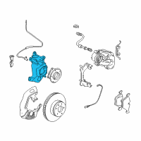 OEM BMW 530i Left Carrier Diagram - 31-21-1-092-853