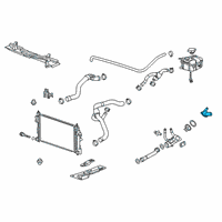 OEM Saturn Water Inlet Diagram - 12599085