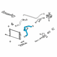 OEM 2011 Buick Regal Lower Hose Diagram - 13220126