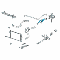 OEM Buick Radiator Surge Tank Engine Hose Diagram - 13220146