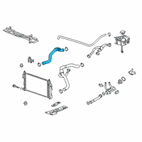 OEM 2011 Buick Regal Upper Hose Diagram - 13220131