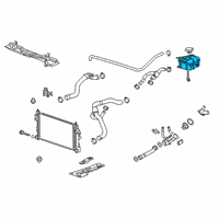 OEM 2010 Cadillac SRX Reservoir Diagram - 22950436