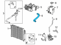 OEM 2022 GMC Yukon Outlet Hose Diagram - 84545537