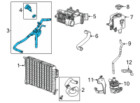 OEM 2022 Cadillac Escalade ESV Hose & Tube Assembly Diagram - 84664770