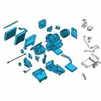 OEM 2022 Ford Transit Connect Evaporator Assembly Diagram - DV6Z-19B555-P