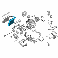 OEM 2017 Ford Transit Connect Evaporator Core Diagram - DV6Z-19850-A