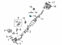 OEM 2021 Jeep Wrangler ISOLATOR-Exhaust Support Diagram - 68446205AA