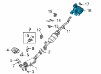 OEM 2022 Jeep Gladiator EXHAUST Diagram - 68360655AA