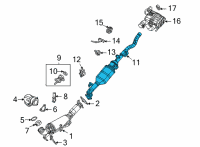 OEM 2022 Jeep Gladiator CONVERTER-CATALYTIC Diagram - 68534424AA