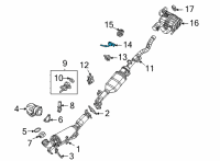 OEM Jeep Gladiator Exhaust Diagram - 68379580AB