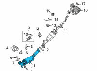 OEM 2022 Jeep Gladiator Converter-Catalytic Diagram - 68508878AA