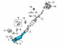 OEM Jeep Gladiator Converter-Catalytic Diagram - 68508878AA