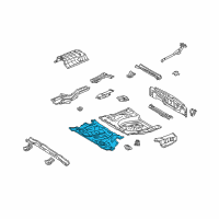 OEM Lexus RX300 Pan, Center Floor Diagram - 58211-48901