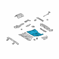 OEM 1999 Lexus RX300 Pan, Rear FLOOR. L/BOL Diagram - 58311-48906