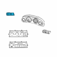 OEM 2000 Chrysler Concorde Switch-HEADLAMP And Fog Lamp Diagram - 4760154AH