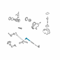 OEM 2001 Chevrolet Express 1500 Rod Kit, Steering Linkage Inner Tie Diagram - 26059032