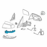 OEM BMW Additional Turn Indicator Lamp, Left Diagram - 51-16-7-493-897