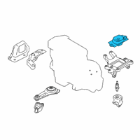 OEM 2018 Nissan Kicks Engine Mounting Driver Side Diagram - 11220-5RA0A