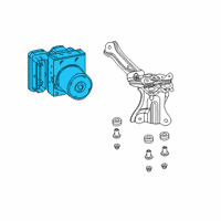 OEM 2021 Toyota Corolla ABS Control Unit Diagram - 44050-12G30