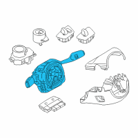 OEM 2014 BMW M6 Gran Coupe Steering Wheel Switch Switches Column Diagram - 61-31-9-354-047