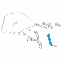 OEM Hyundai XG350 Channel Assembly-Rear Door Front L Diagram - 83550-39000