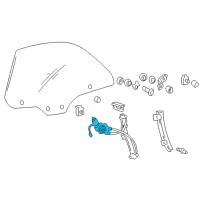 OEM Hyundai XG300 Motor Assembly-Power Window Regulator, RH Diagram - 82460-39020