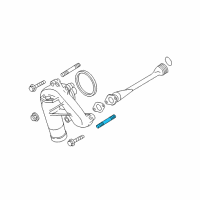 OEM 2016 GMC Savana 2500 Water Pump Stud Diagram - 11611145