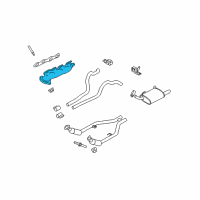 OEM 2006 Ford Mustang Exhaust Manifold Diagram - 4R3Z-9431-CA