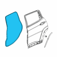 OEM Jeep Compass WEATHERSTRIP-Rear Door Opening Diagram - 68242121AA