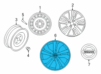 OEM 2020 Nissan Versa Cover-Disc Wheel Diagram - 40315-5EF0B