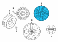 OEM 2021 Nissan Versa Wheel-Aluminum Diagram - 40300-5EE3E