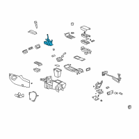 OEM 2012 Chevrolet Traverse Gear Shift Assembly Diagram - 22842229